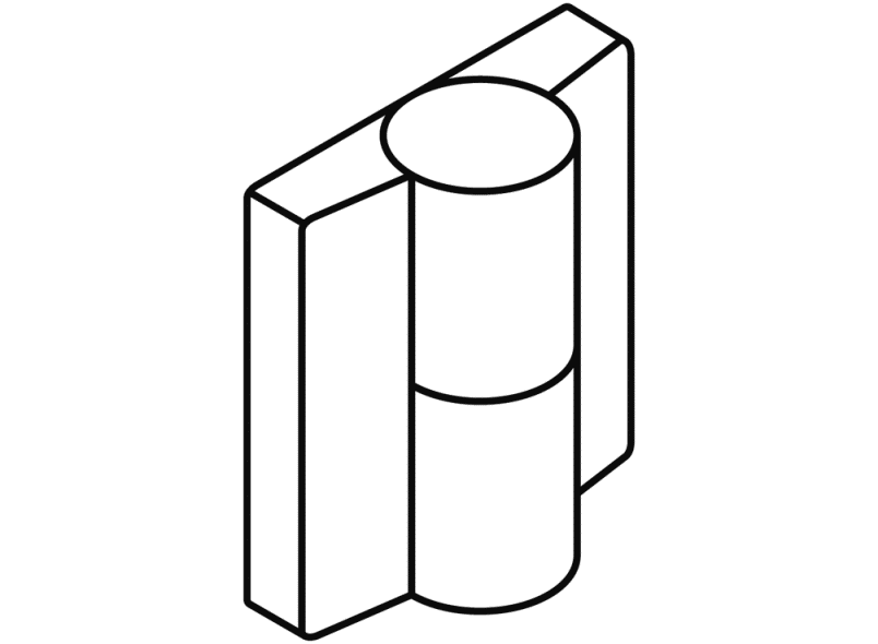 B9505B.50L ремешок на винтах HEWI Türzubehör  - Вид №7