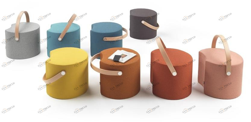 Marelli Круглый модульный пуф из ткани sun-id-1396992