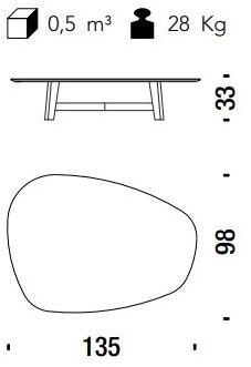 Moroso Овальный журнальный столик из ламинама® или alpi® с деревянной основой sun-id-1475236 - Вид №11