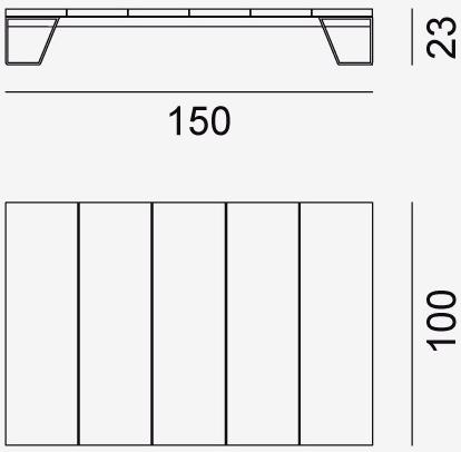 Gervasoni Садовый столик низкий прямоугольный Gervasoni outdoor sun-id-1371993 - Вид №8