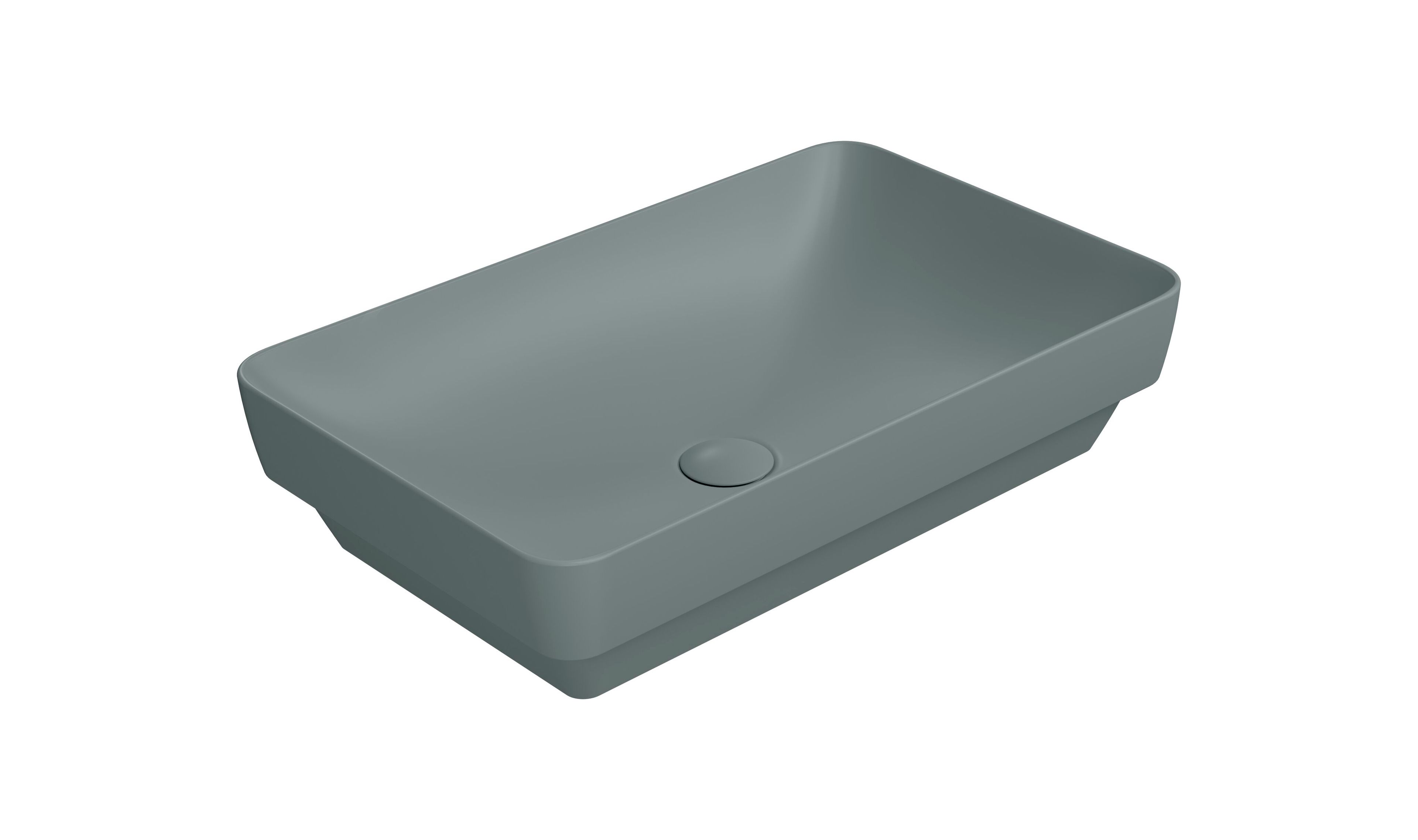 Керамическая прямоугольная раковина с полукругом GSI ceramica Color Elements ARCH-00025152 - Вид №1