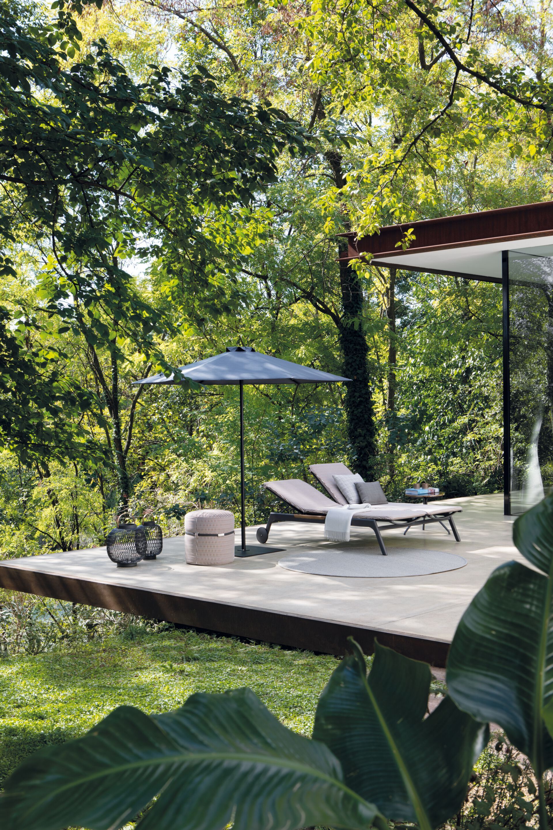 Двуспальная Садовая кровать из текстилена и алюминия Atmosphera ARCH-00092997 - Вид №5