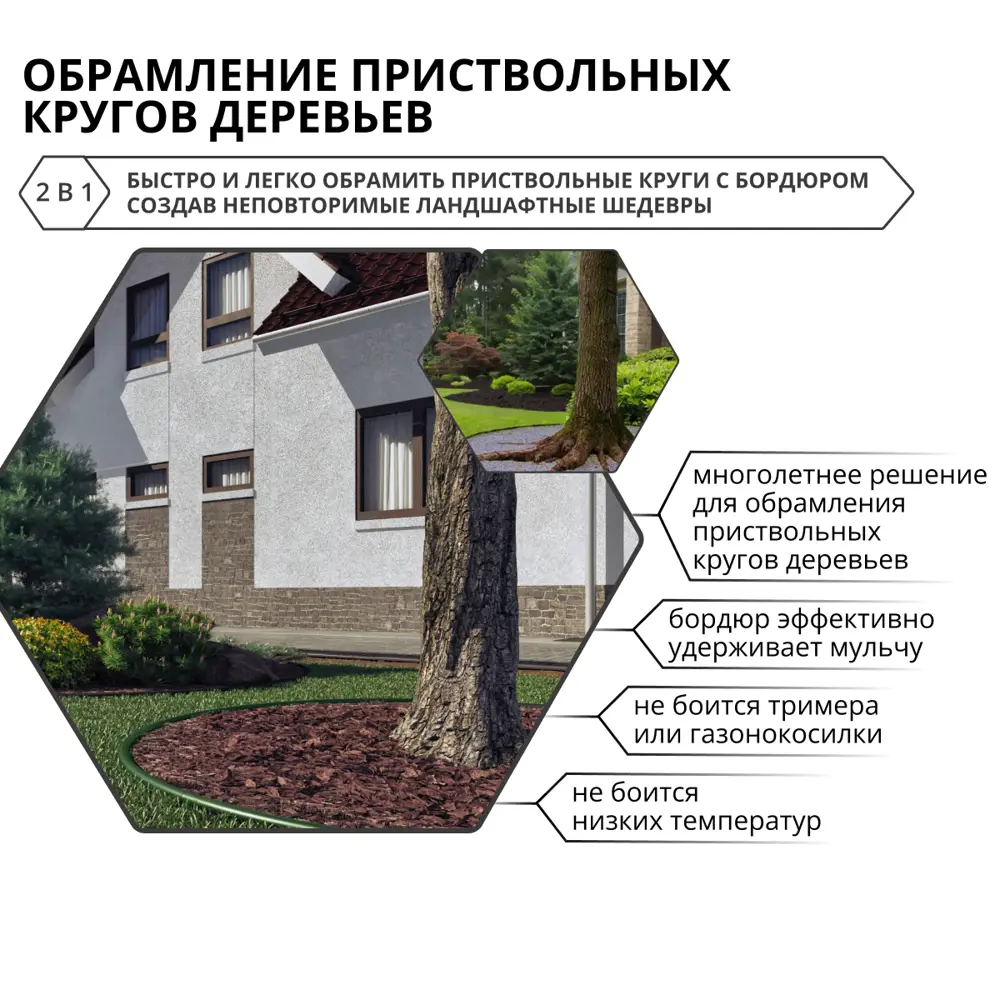 Бордюрная лента Gidrolica 1000 см h15 см цвет зеленый Santreyd STLM-2187052 - Вид №4