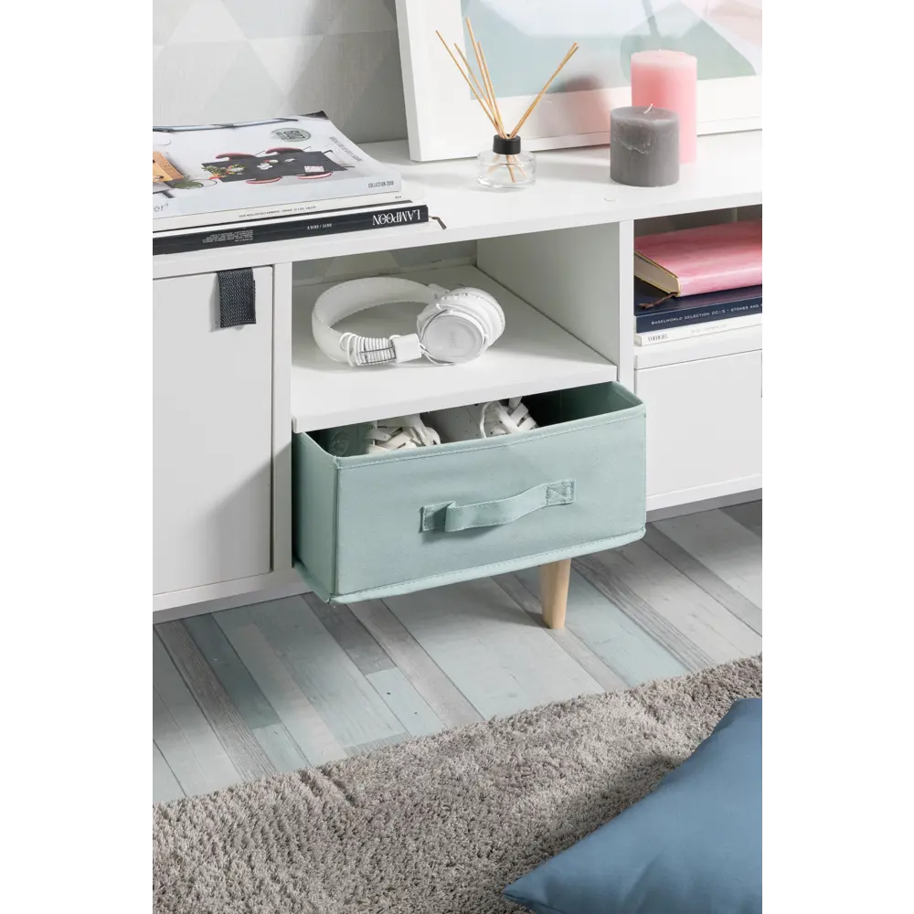 Короб Spaceo KUB Laguna 15x31x31 см 14.4 л полиэстер цвет сизый STLM-2013250 - Вид №2