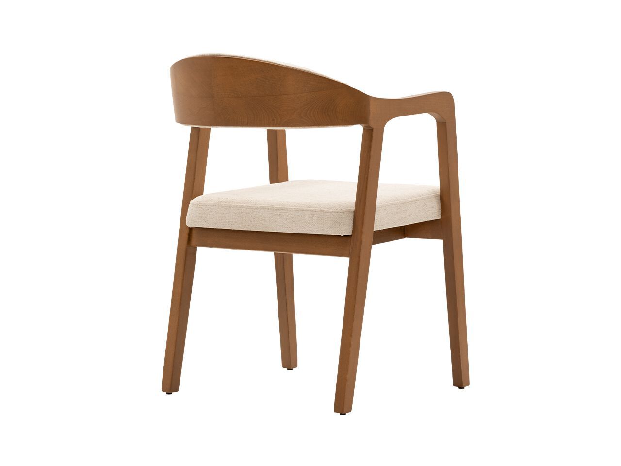 Деревянный стул с подлокотниками и мягким сиденьем NDESIGN глина ARCH-00089241 - Вид №2