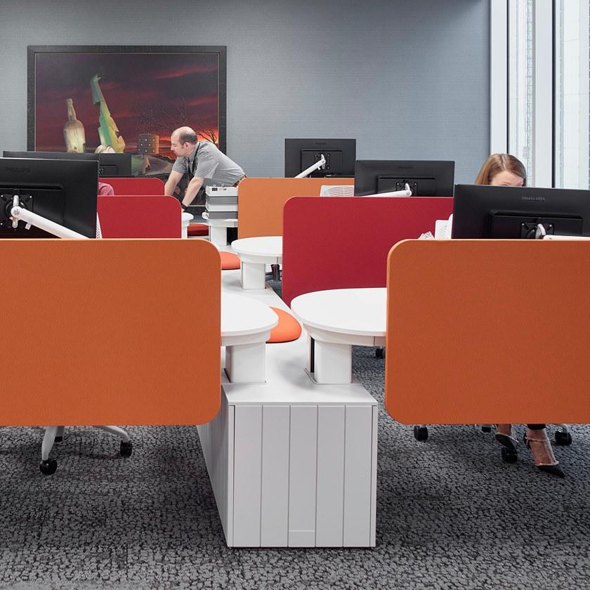 Herman Miller Модульный стол с регулируемой высотой и встроенной полкой Locale sun-id-1403367 - Вид №11