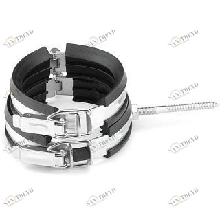 Хомут шумопоглощающий 110 М 8/10 RAUPIANO PLUS двойной с защелкой, без шпильки REHAU 122014