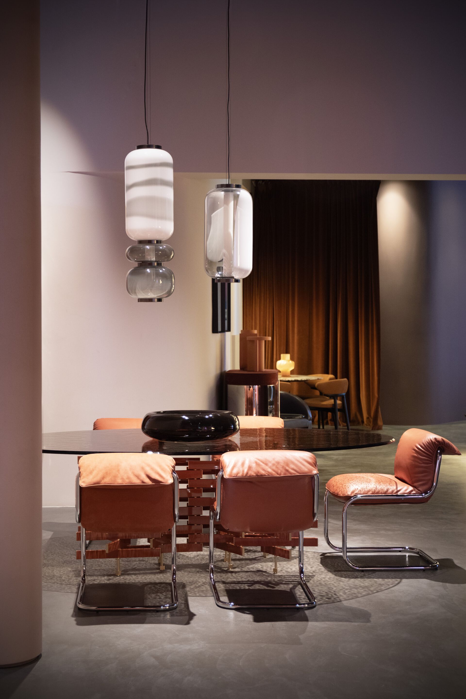 Кожаный консольный стул Baxter SO FAR ARCH-00113044 - Вид №5