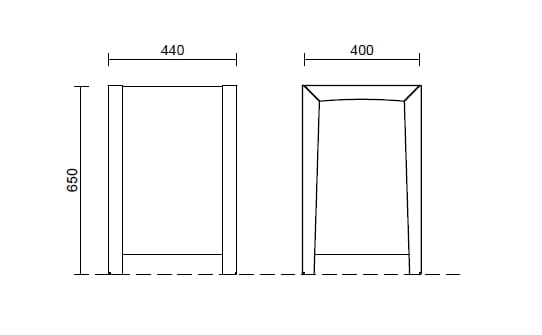 Квадратная стальная плантатор Studio Città EXPÒ ARCH-00024035 - Вид №2
