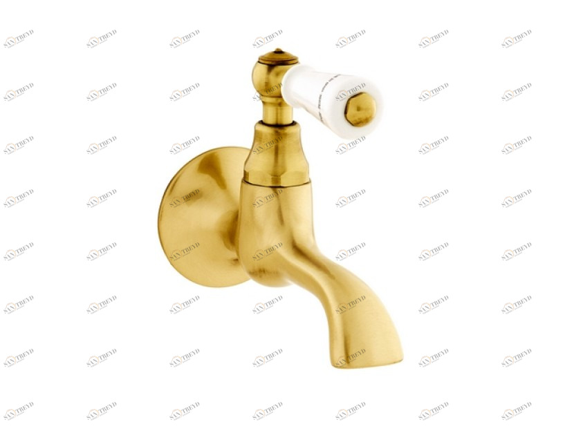 035015.M00.00 Излив одностенный с фарфором Золото 24К Mestre RETRO