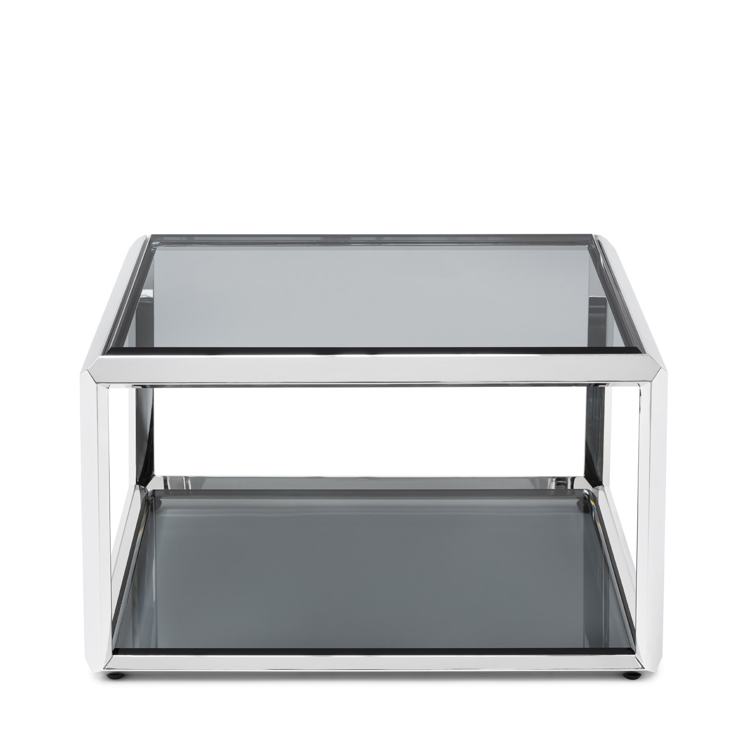 450279-BS ABHIKA ПРИБОРНЫЙ СТОЛ FORTUNE H37 59X37 BLACK/SILVER  - Вид №1