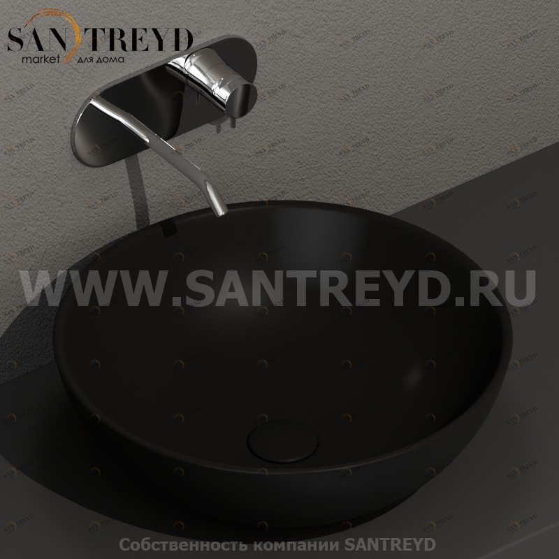 430331 Накладная раковина на столешницу  круглая Kerasan Nolita