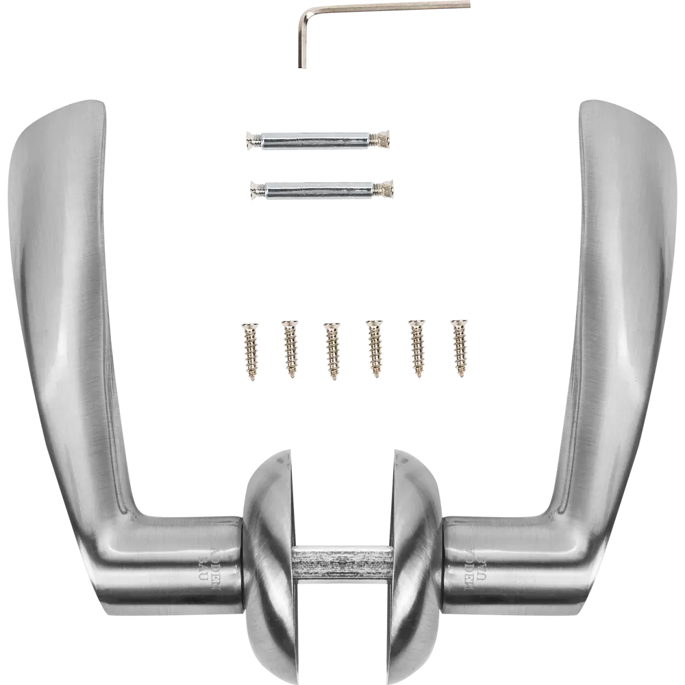 Дверные ручки Edson EDS-A123-01 без запирания ЦАМ гальваническое покрытие цвет матовый хром STLM-2148717 - Вид №1