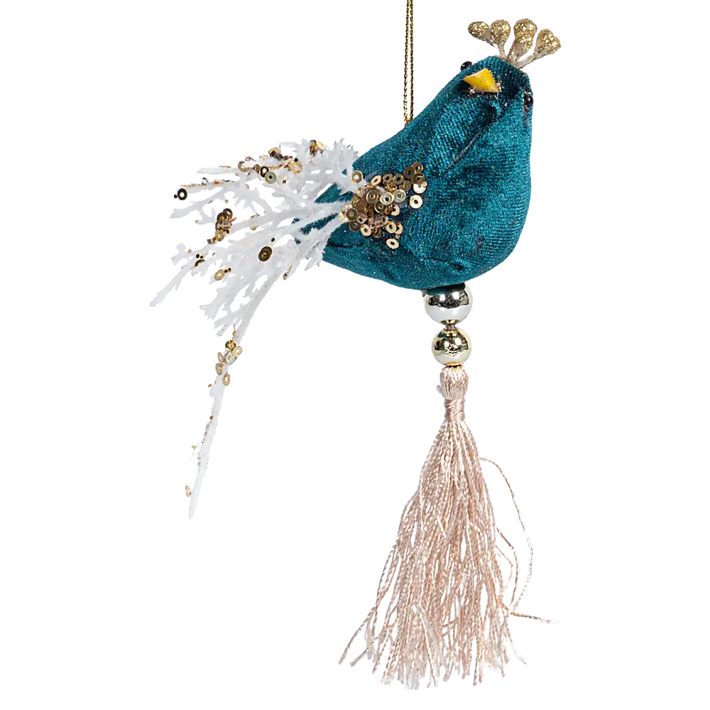 89368982 Украшение декоративное подвесное Птичка 16x16 см зеленый STLM-1420254 Santreyd 