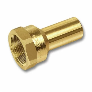 182462212 SANHA 8246G пресс-фитинг, бронза, переходная вставка НПр-ВР 22ax1/2 мм