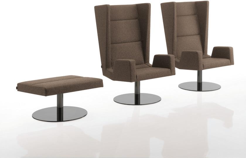 Billiani Поворотный стул с тканевой обивкой Inka steel sun-id-1515095 - Вид №1