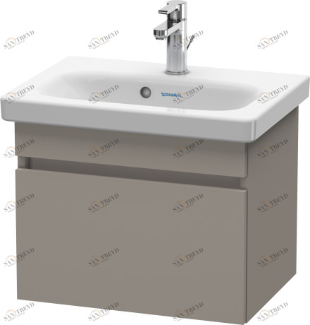 DS630304343 Тумбочка подвесная компакт DuraStyle #DS6303 500 x 368 мм Базальт матовый, декор Duravit