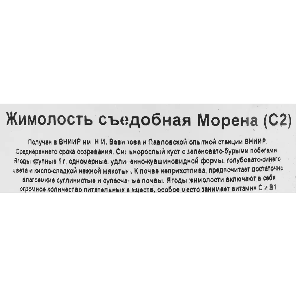 Santreyd Жимолость съедобная - среднеспелый кустарник с обильным плодоношением 18016094 STLM-0009249 - Вид №2