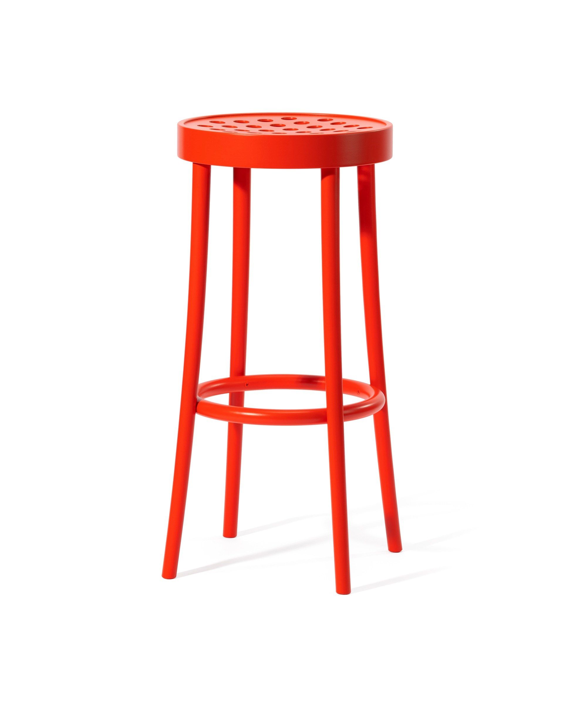 Высокий деревянный барный стул с подставкой для ног TON 822 ARCH-00090162 - Вид №17