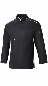 62610 Китель поварской black (черный) RICON  Повар  размер 58 (XXXXL)