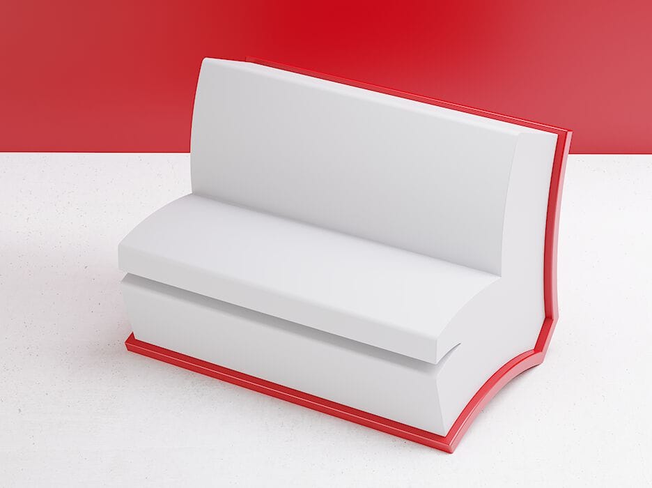 Детская скамейка из оцинкованной стали DIMCAR LIBRICHINA ARCH-00106525 - Вид №1