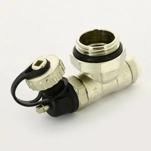 Концевик для коллектора ITAP Н 1" с ручным воздухоотводчиком и сливным клапаном