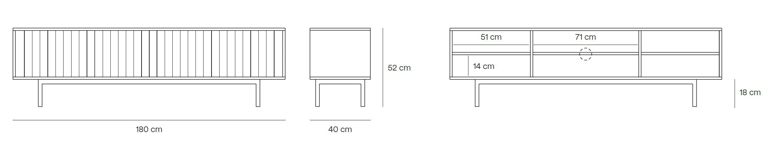 Шкаф для телевизора с распашными и откидными дверцами TEULAT Sierra ARCH-00141475 - Вид №16