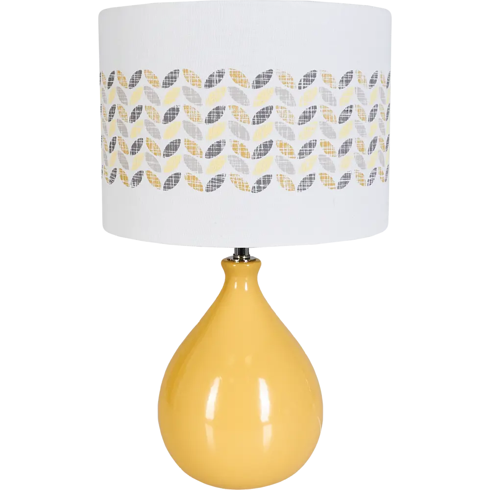 Настольная лампа Yellow L1129P, цвет жёлтый/белый LAMPLANDIA STLM-2112542