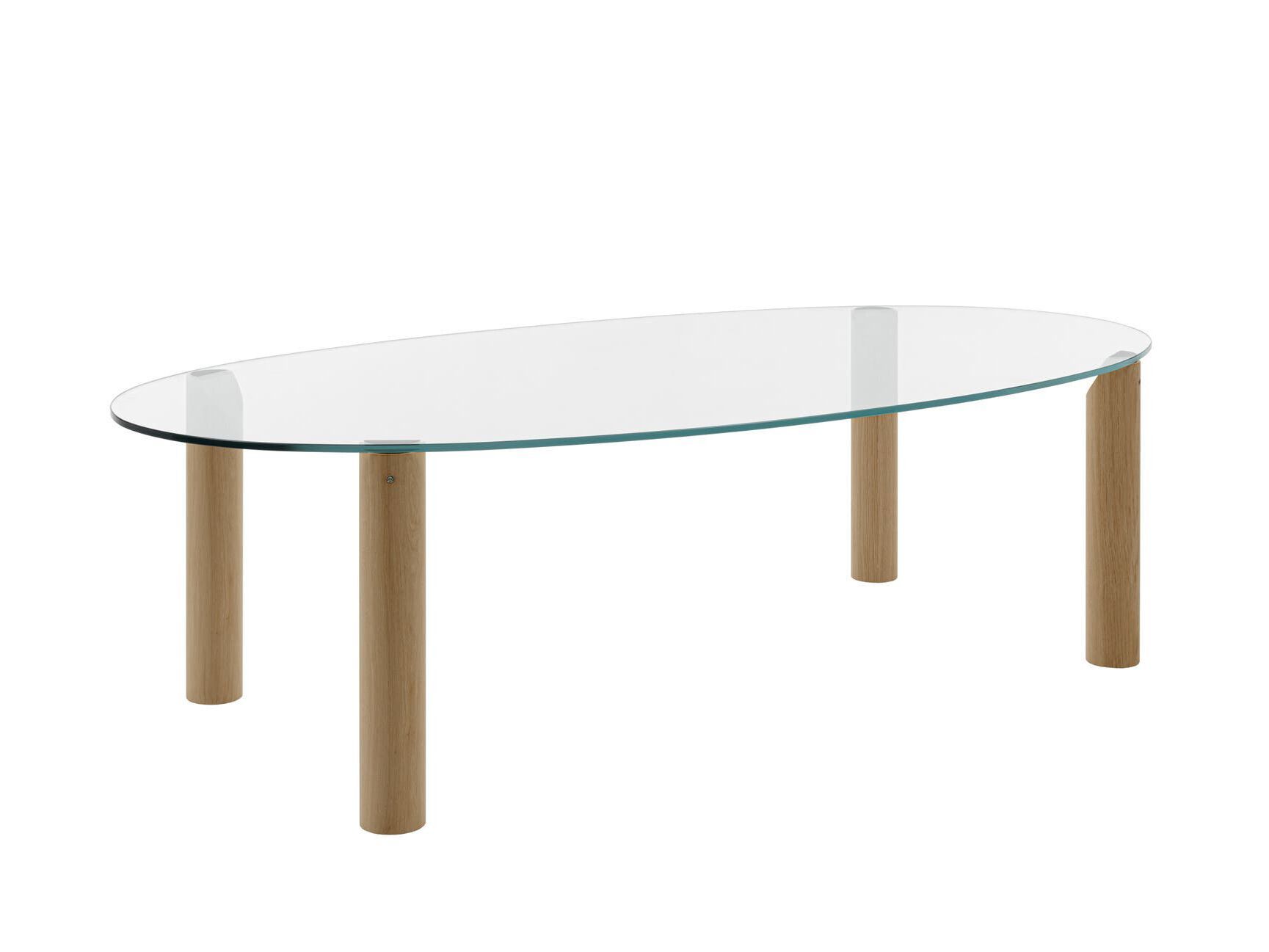 Овальный стол из дерева и стекла B&B Italia ISOS ARCH-00118604 - Вид №1