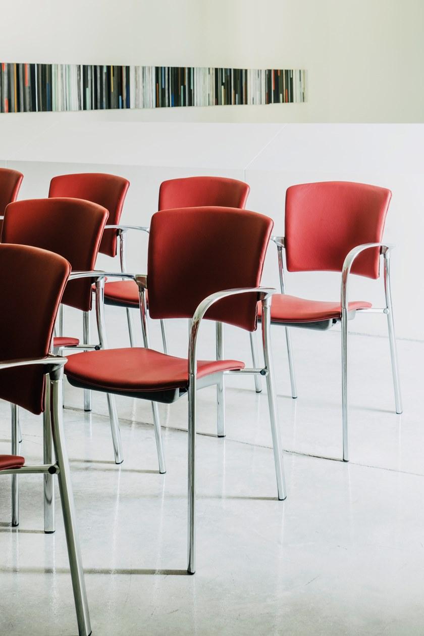 ENEA Стул для конференций, обитый кожей, с подлокотниками Eina sun-id-1475742 - Вид №4