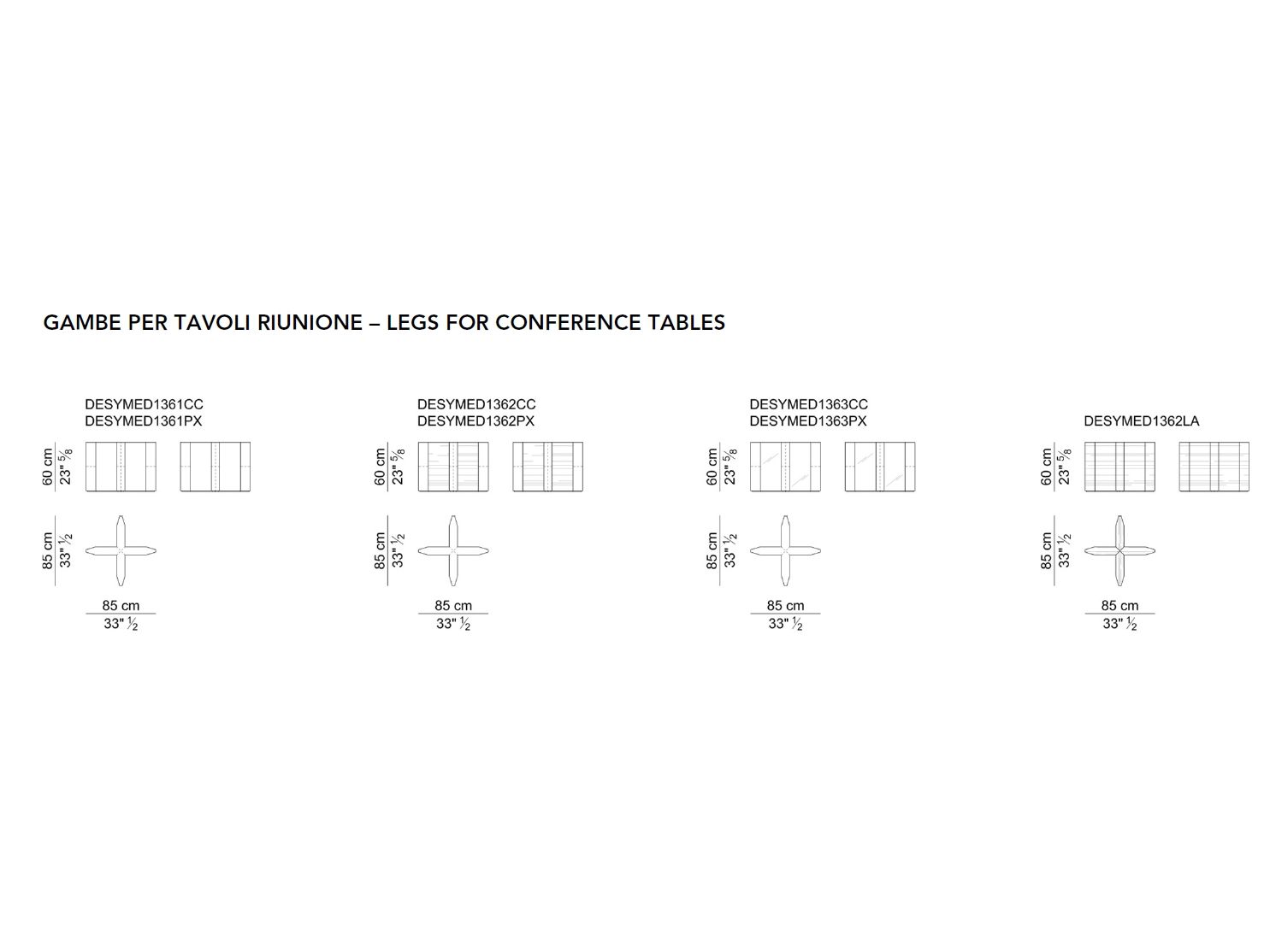 Прямоугольный стол для совещаний i 4 Mariani De_Symetria ARCH-00052258 - Вид №6