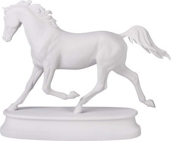 10620674 Императорский фарфоровый завод Набор подарочный "Конь Арабской породы Белый" Фарфор твердый 