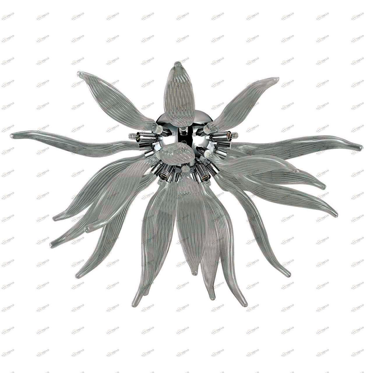 Потолочный светильник Ideal Lux Leaves PL6 Fume IDEAL LUX LEAVES FUME 074023 Серый 