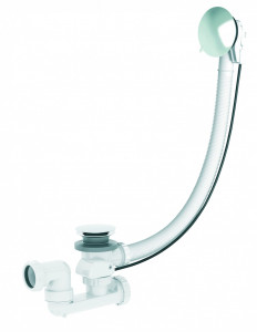 580100 000 00  Автоматический слив с кабелем 1 м для ванны, выпускной патрубок, поворачивающийся на 360 °, NC, хромированная отделка Valentin Хром
