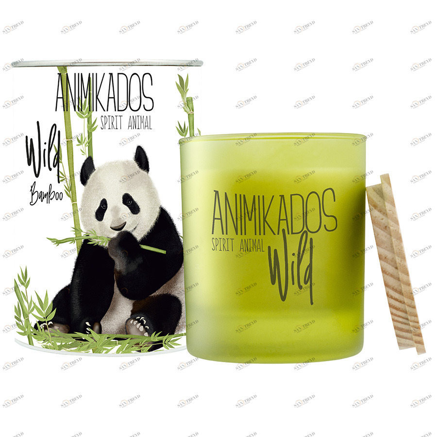 Свеча ароматическая Wild Koala "Бамбуковый" AMBIENTAIR  00-3894974 Зеленый 