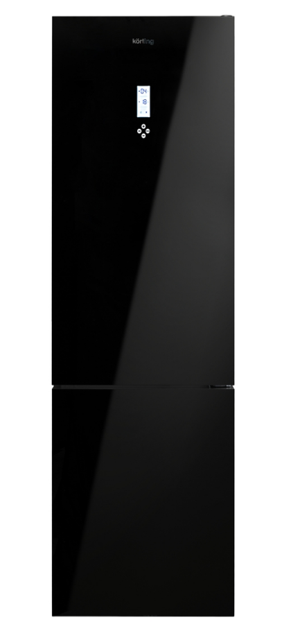 5345261 Холодильник с морозильником   Korting KNFC 61868 GN черный STDN-0031452