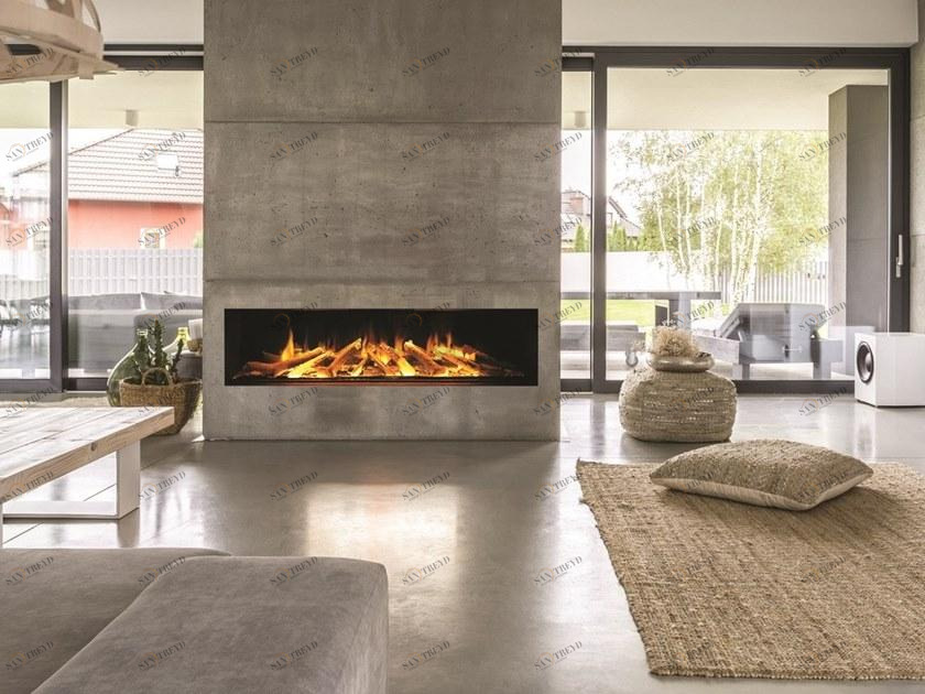 BRITISH FIRES Электрический встроенный стеклянный камин с дистанционным управлением sun-id-1382426