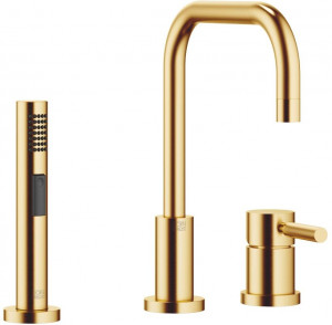 32800625-28_1_27721970-28_1 Смеситель на два отверстия с отдельными розетками с душевым гарнитуром для ополаскивания - латунь сатинированная Dornbracht Meta.02