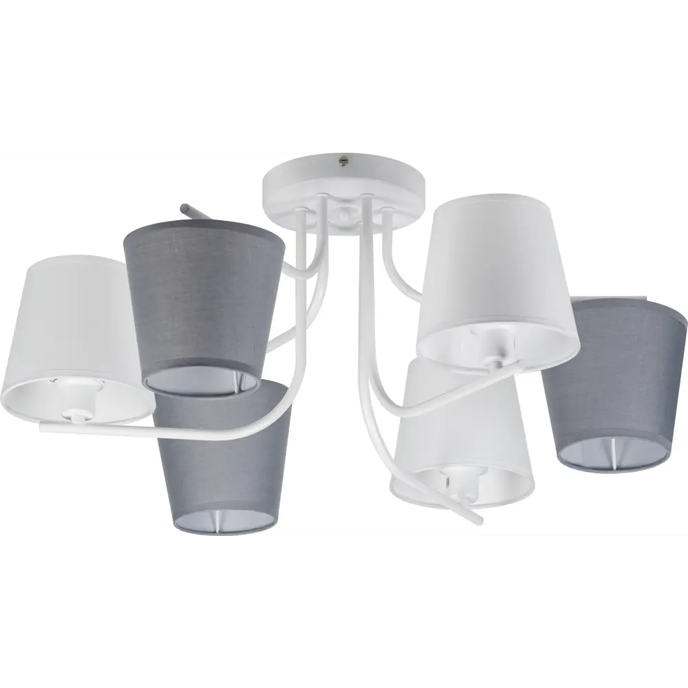 Люстра потолочная Chris 3154-306 6 ламп 18 м² цвет белый Rivoli STLM-2015689