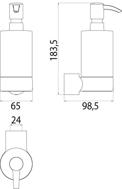 Emco Bad Настенный дозатор мыла Fino sun-id-1431356 - Вид №3