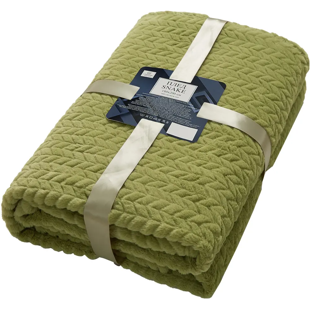 СТОЛИЦА ТЕКСТИЛЯ Плед Snake — уютный велсофт для вашего интерьера 88035597 STLM-1047385 - Вид №2