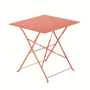 Стол садовый квадратный Naterial Flora Origami складной 70х70х71 см сталь красный
