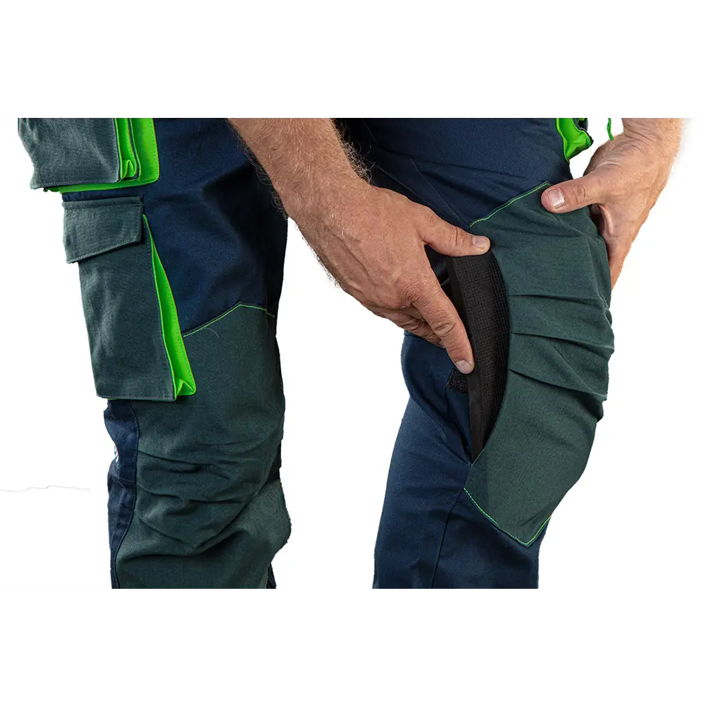 Брюки рабочие Neo Tools Premium темно-синие/зеленые размер S рост 175-178 STLM-2199268 - Вид №3