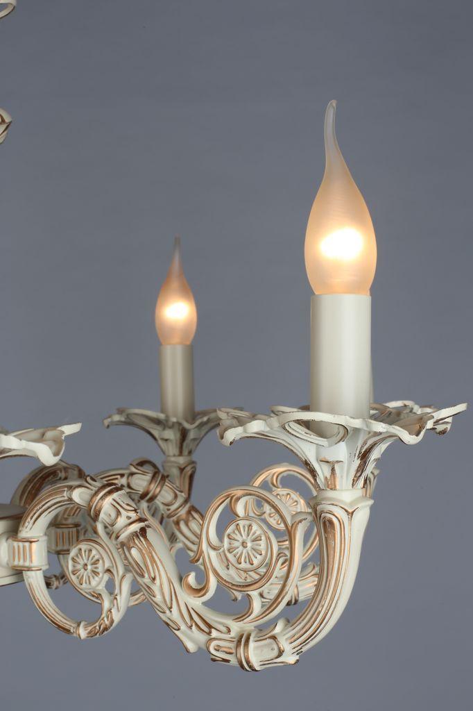 Подвесная люстра Omnilux OML-73403-08 белая OMNILUX OML-734 188157 Белый  - Вид №1