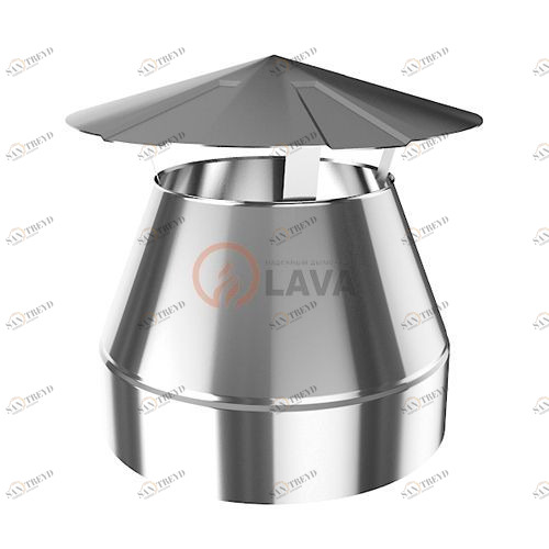 Оголовок-зонт LAVA 150/220, нерж. 439 (0,5) 3986