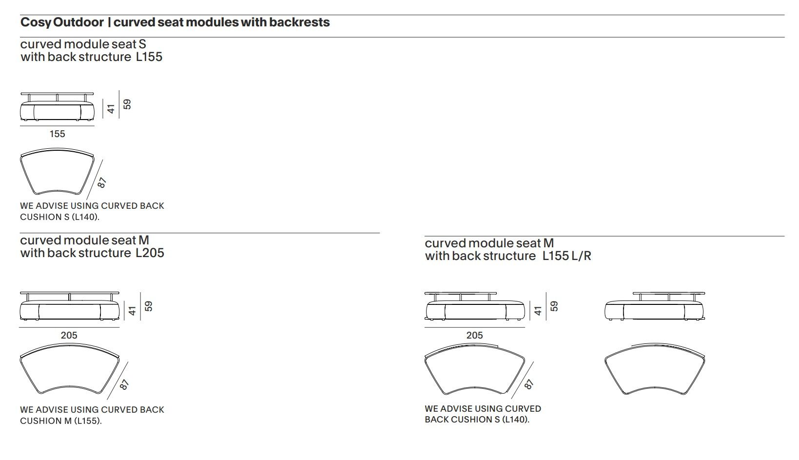 Тканевый модульный садовый диван MDF Italia Cosy ARCH-00058103 - Вид №6