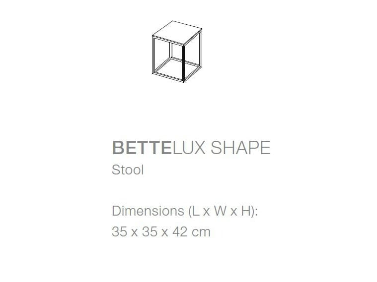 Стул для ванной комнаты из стали и дерева Bette BetteLux Shape ARCH-00102653 - Вид №3
