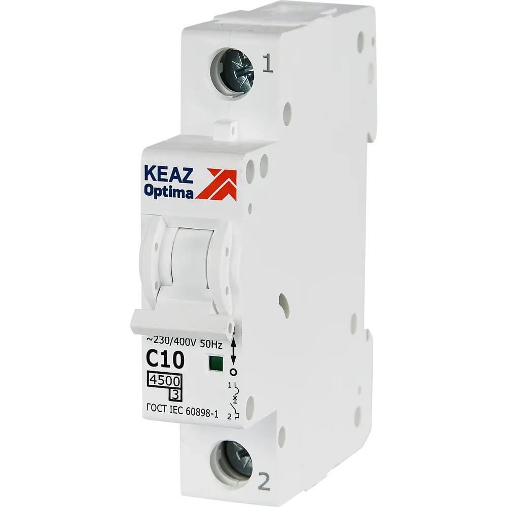 Автоматический выключатель КЭАЗ Opti Din BM63 1P 10А для надежной защиты электросети 89206668 STLM-1116680