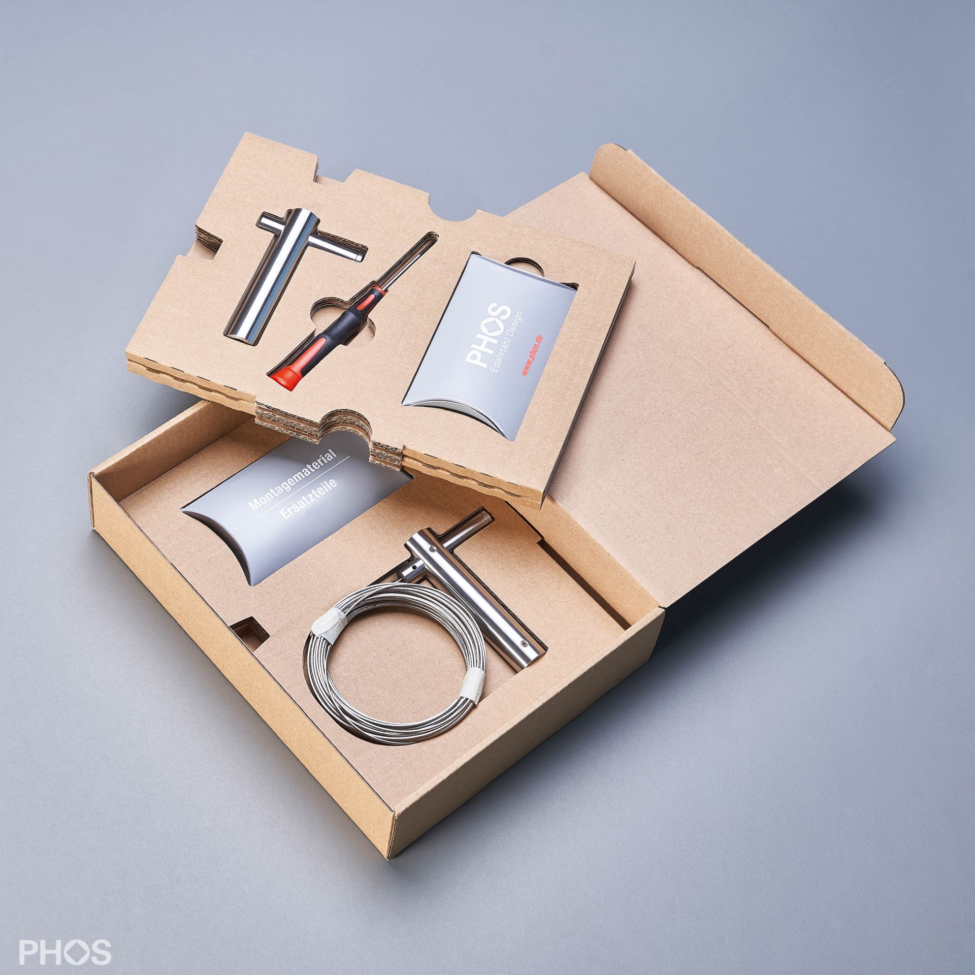 SSL20-55Set5 Система боковой натяжки кабеля до 5 метров, небольшое расстояние от стены или потолка PHOS  - Вид №2