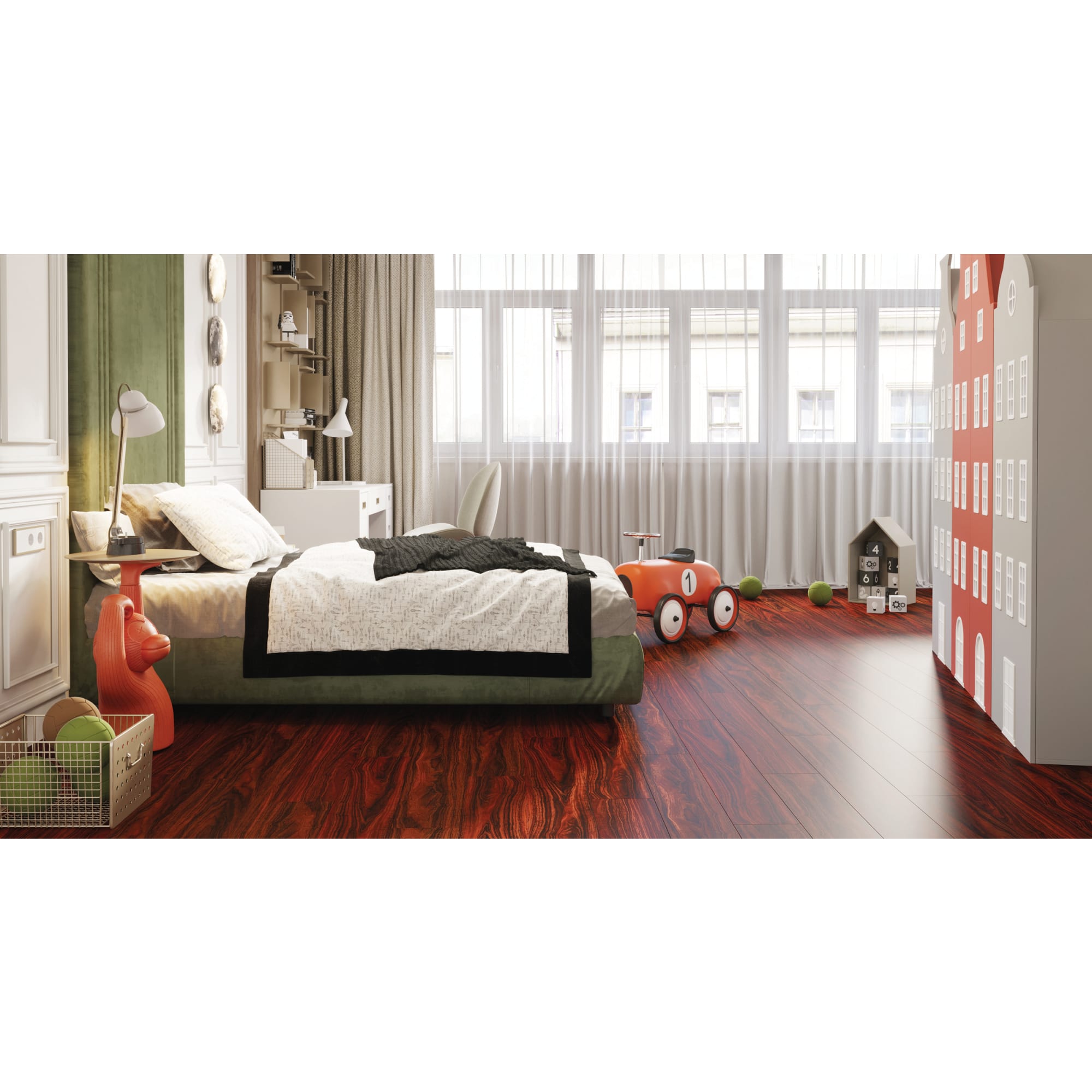 85246023 SPC плитка «Махагон» 42 класс толщина 3.5 мм 2.16 м² Santreyd  - Вид №7